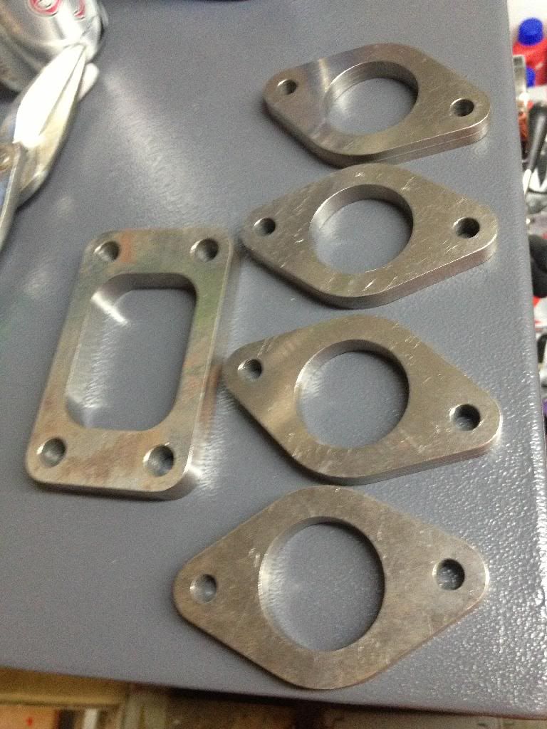 Fs vw 16v exhaust manifold flanges and t3 turbo flange. Cnc mild steel VW Vortex Volkswagen
