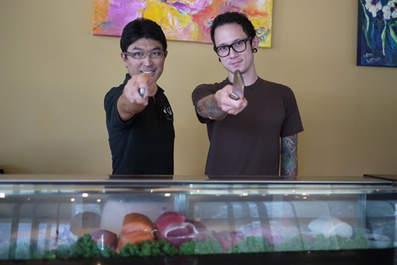 Matt Heafy of Trivium visits Shin Sushi