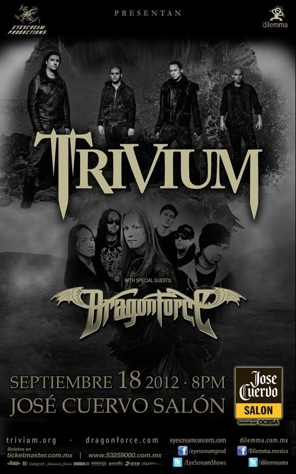 Flyer HQ Trivium in Mexico