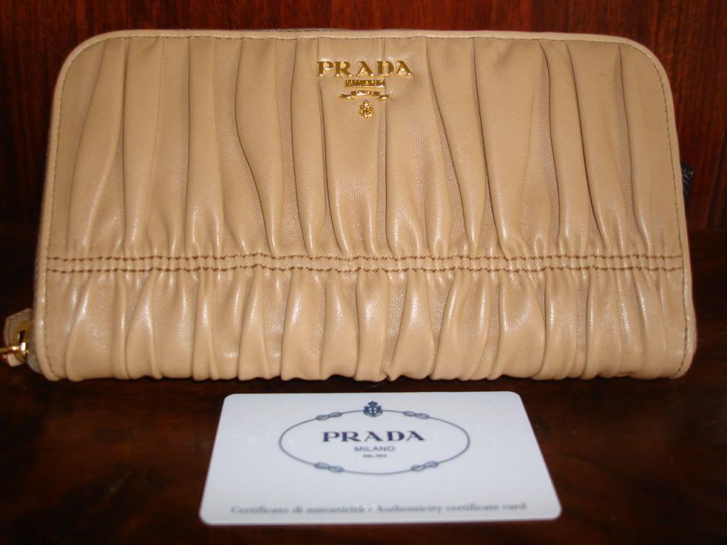 prada bag price in euro - Introducing my fabulous Nappa Gaufre Wallet! - PurseForum