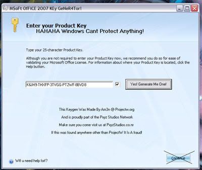 Microsoft Office 2007 Enterprise Keygen Only