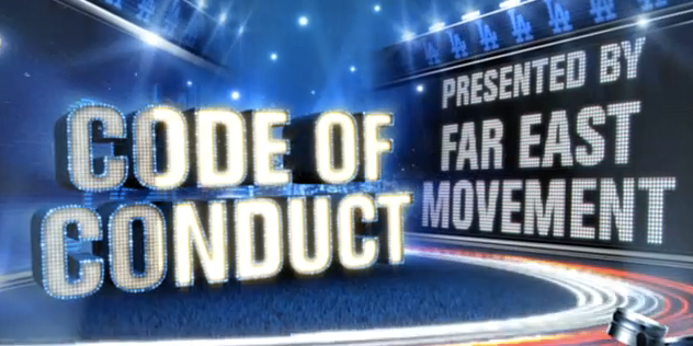 Dodgers Code of Conduct with Far East Movement