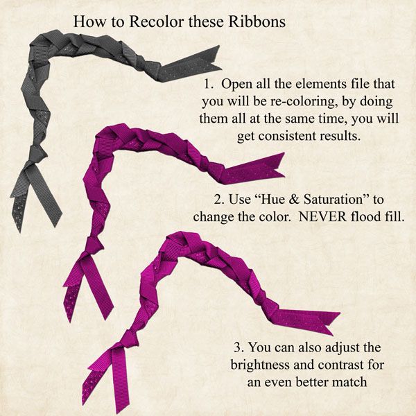 Braided Ribbons Instructions