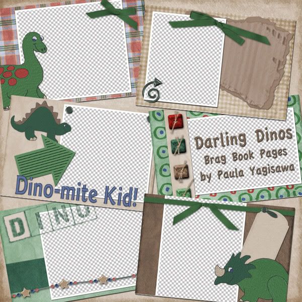 Darling Dinos Brag Book by Paula Yagisawa