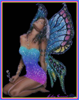 glitter fairy butterfly