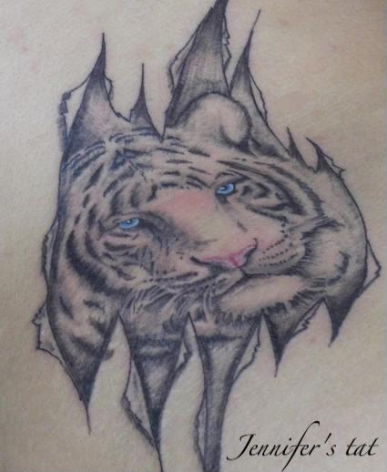 tattoo of tigers. (tiger tattoo picture by