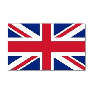 Great Britian Union Jack Rectangle Sticker