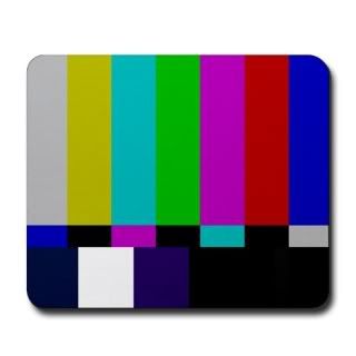 TV SMPTE Color Bars Mouse Pad