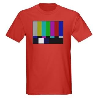Red TV SMPTE Color Bars T-Shirt