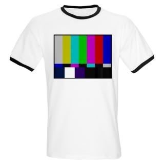 TV SMPTE Color Bars Ringer T-Shirt