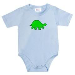 Blue Green Turtle Lover Baby Onesie