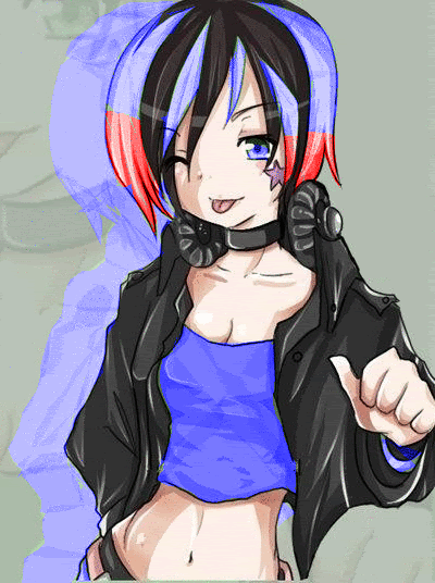 punk girl anime