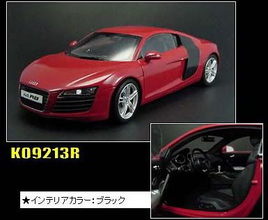Audi R8 Black On Red. Kyosho Audi R8 RED