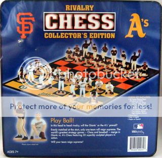 USAOPOLY Rivalry Chess Game SF GIANTS & Oakland As NIB  