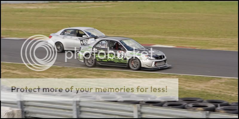 Me passing Phils race car as he cools down