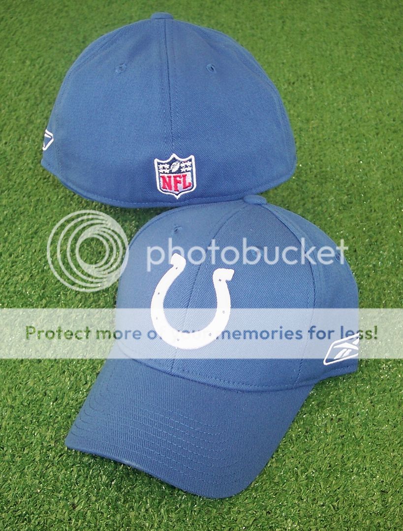 Indianapolis Colts Hat Cap Reebok Flex Fit Medium / Large M/L  