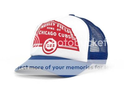 Chicago Cubs Snap Back Wrigley Field Vintage Trucker Style Hat Cap MLB 