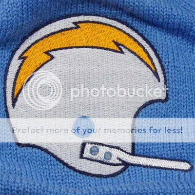 San Diego Chargers Pom Beanie Throwback Mitchell Ness NFL Hat Knit Cap New