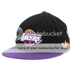 Los Angeles Lakers Adidas Size 7 3/4 Fitted Hat Cap NBA World Champion 