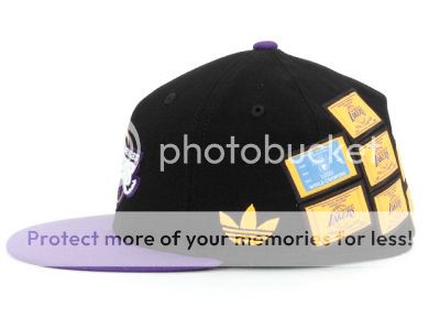 Los Angeles Lakers Adidas Size 7 3/4 Fitted Hat Cap NBA World Champion 