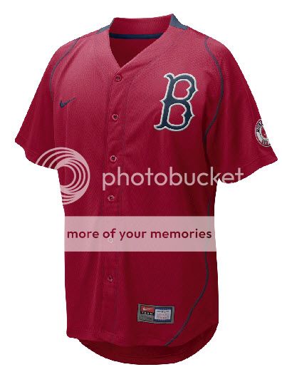   Red Sox Baseball Nike Authentic Fastball Sewn Jersey Size Medium NEW