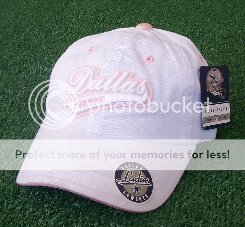 Dallas Cowboys Womens Pink White Hat Cap Reebok New  