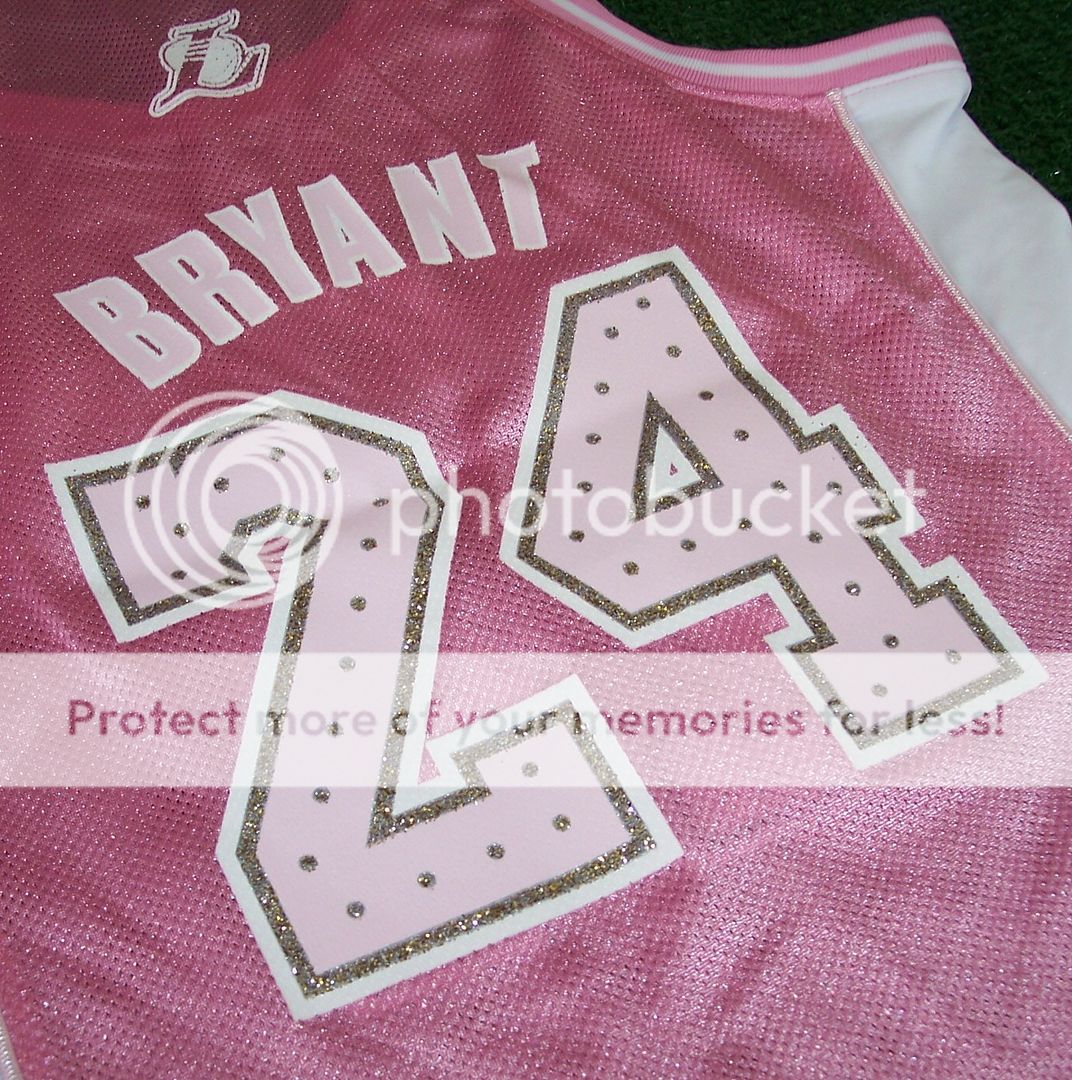 Kobe Bryant 24 Lakers Pink Jersey Adidas Women x Large