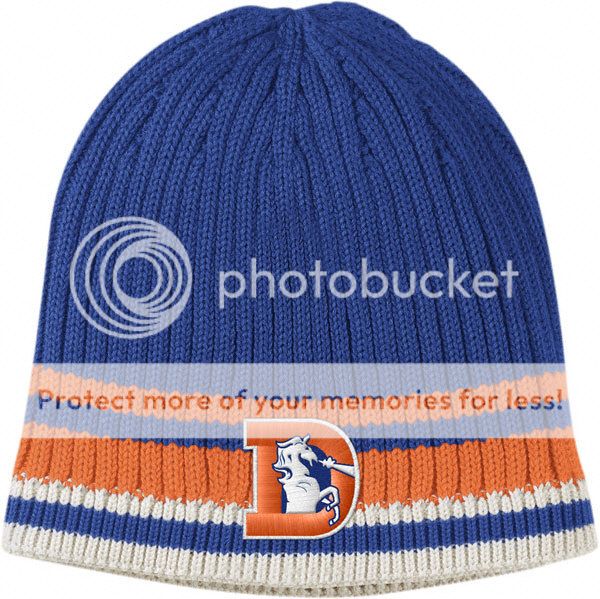 Denver Broncos Reebok Old School Beanie Hat Knit Cap