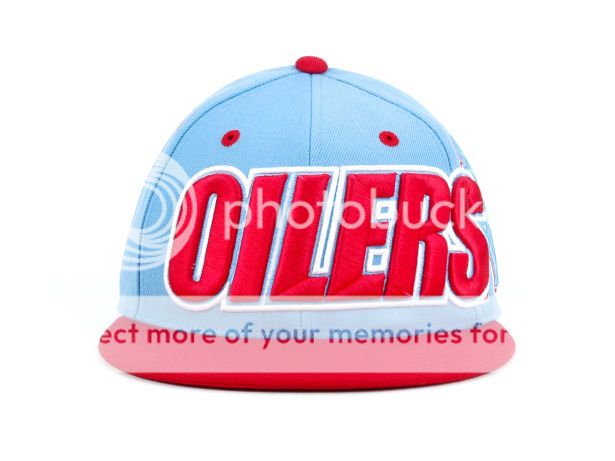 Houston Oilers Hat Cap NFL Mitchell & Ness Fitted 7 5/8  