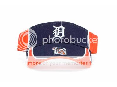 Detroit Tigers Visor Cap Hat MLB Authentic 47 Forty Seven Brand 