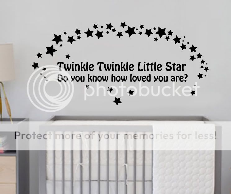Twinkle Twinkle Little Star Wall Decal