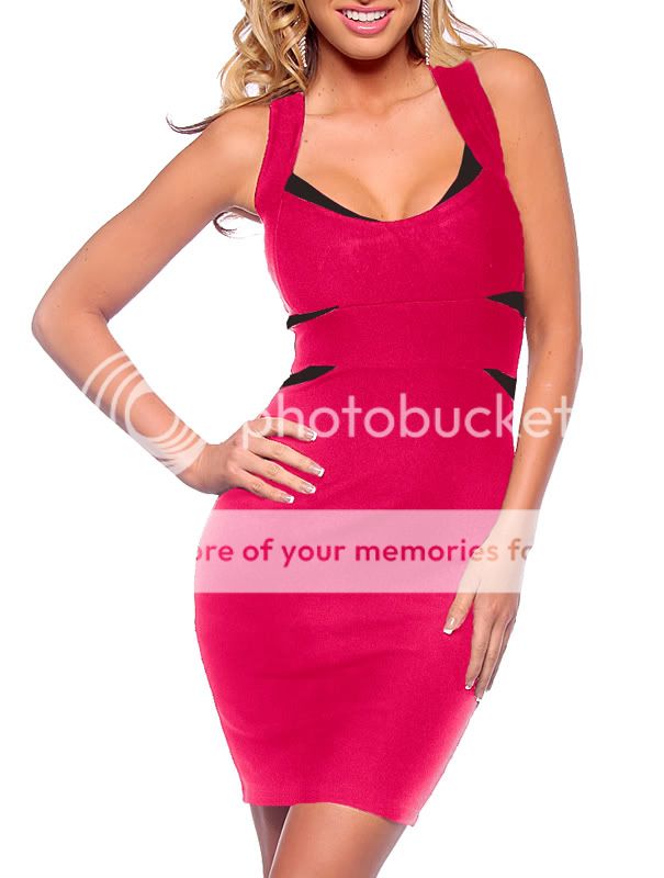 Cross Back Fitted Bandage Clubwear Cocktail Party Dress