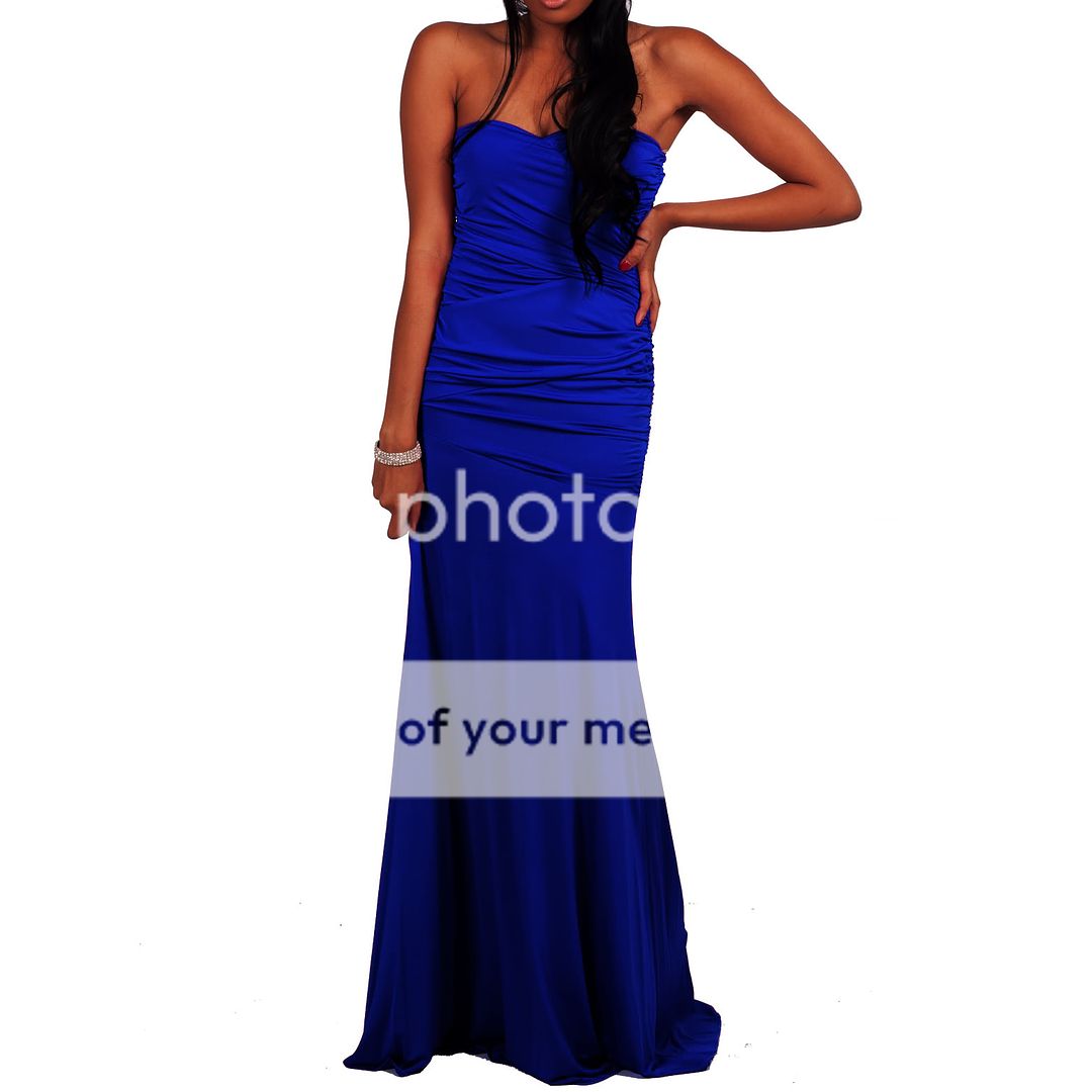  Neckline Cocktail Party Long Formal Evening Gown Maxi Dress