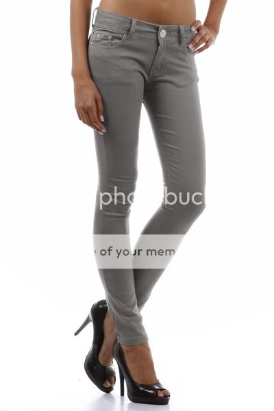 Color Premium Denim Jeans Jeggings Zipper Skinny Pants